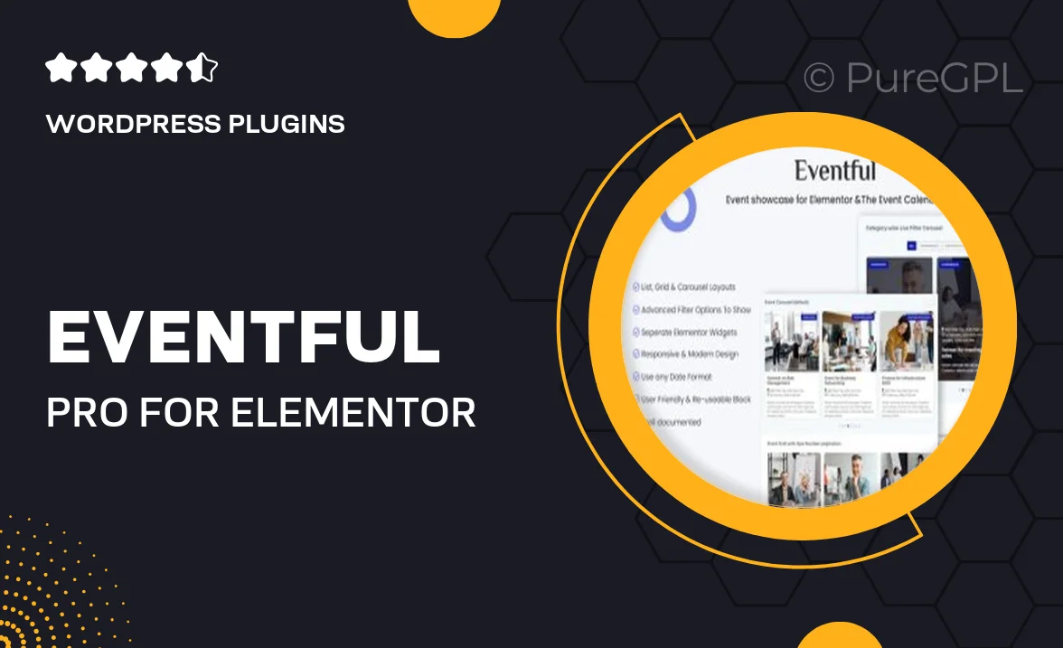 Eventful Pro For Elementor – Events Showcase For Elementor And The Events Calendar