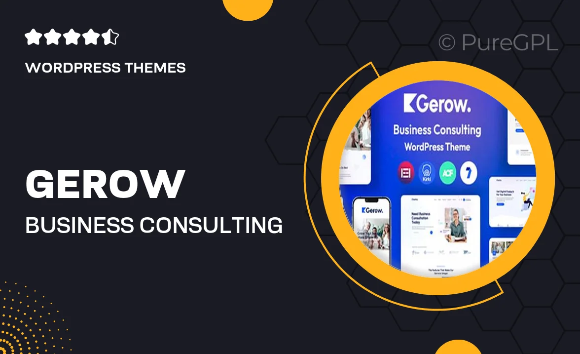 Gerow – Business Consulting WordPress Theme