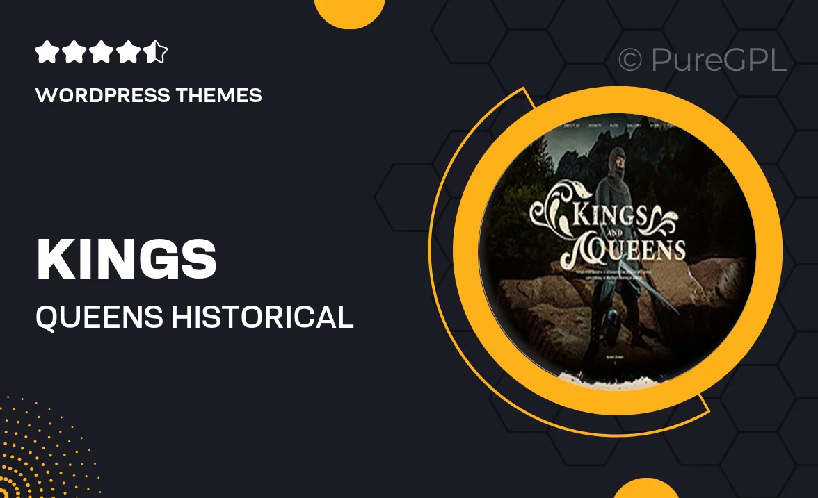 Kings & Queens | Historical War Medieval Reenactment WordPress Theme