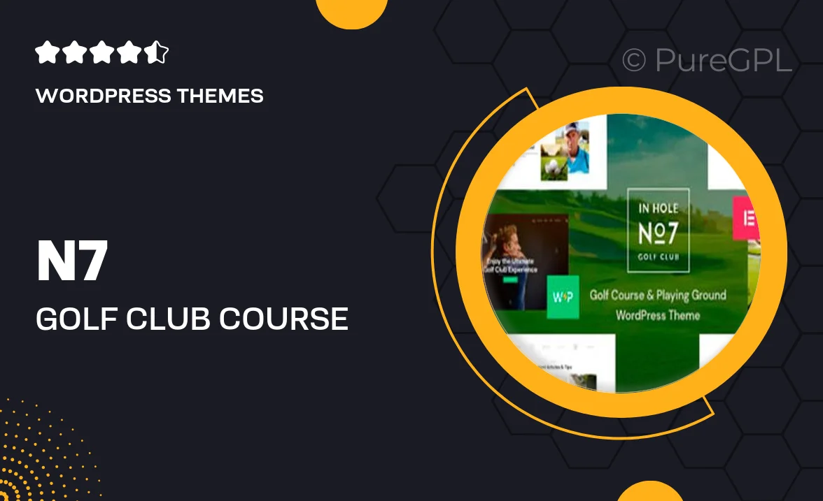 N7 | Golf Club & Course Sports & Events WordPress Theme