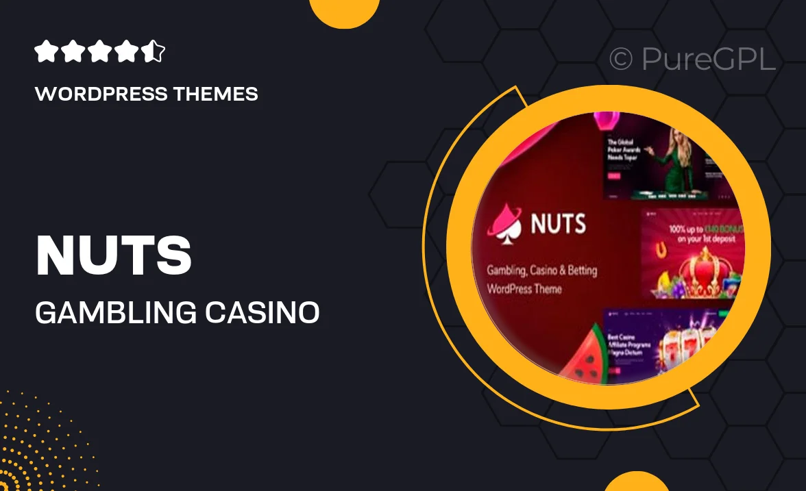 Nuts – Gambling, Casino & Betting WordPress Theme