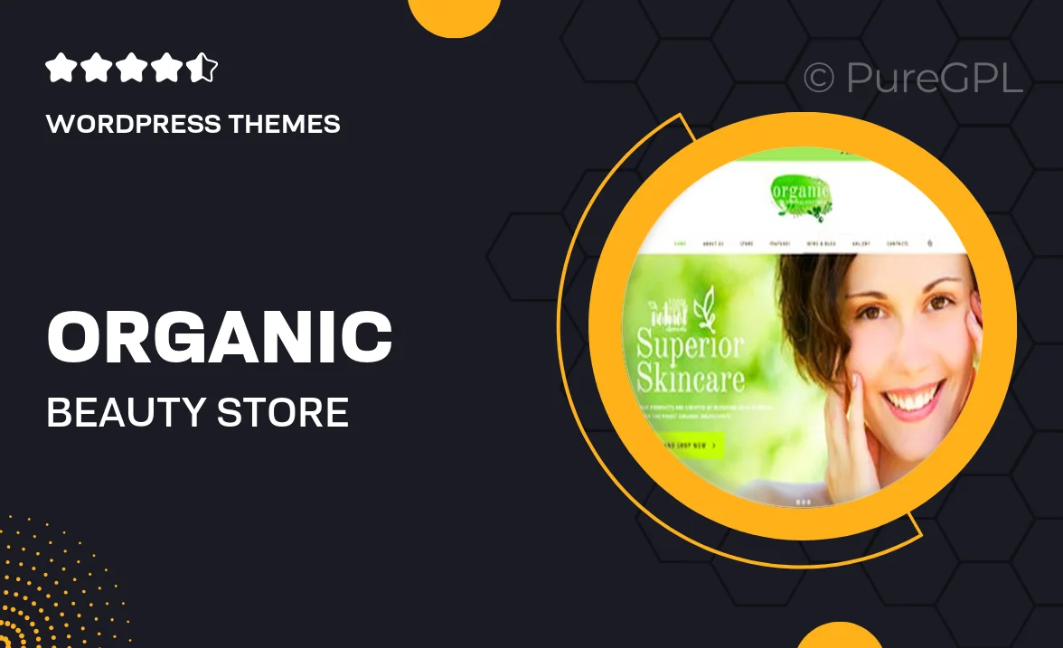 Organic Beauty Store & Natural Cosmetics WordPress Theme