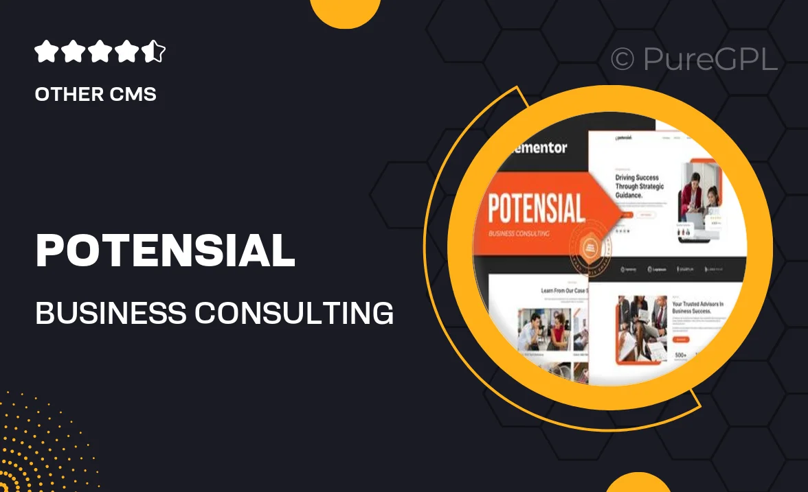 Potensial – Business Consulting Elementor Template Kit