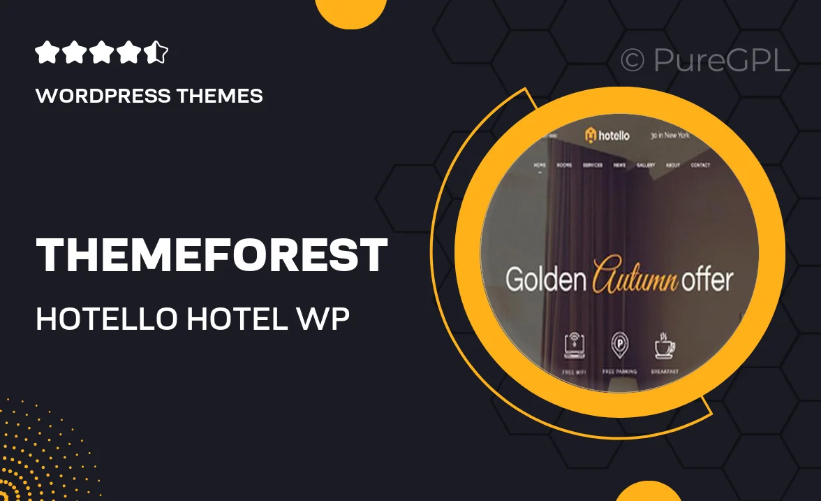 Themeforest | Hotello – Hotel WP Theme