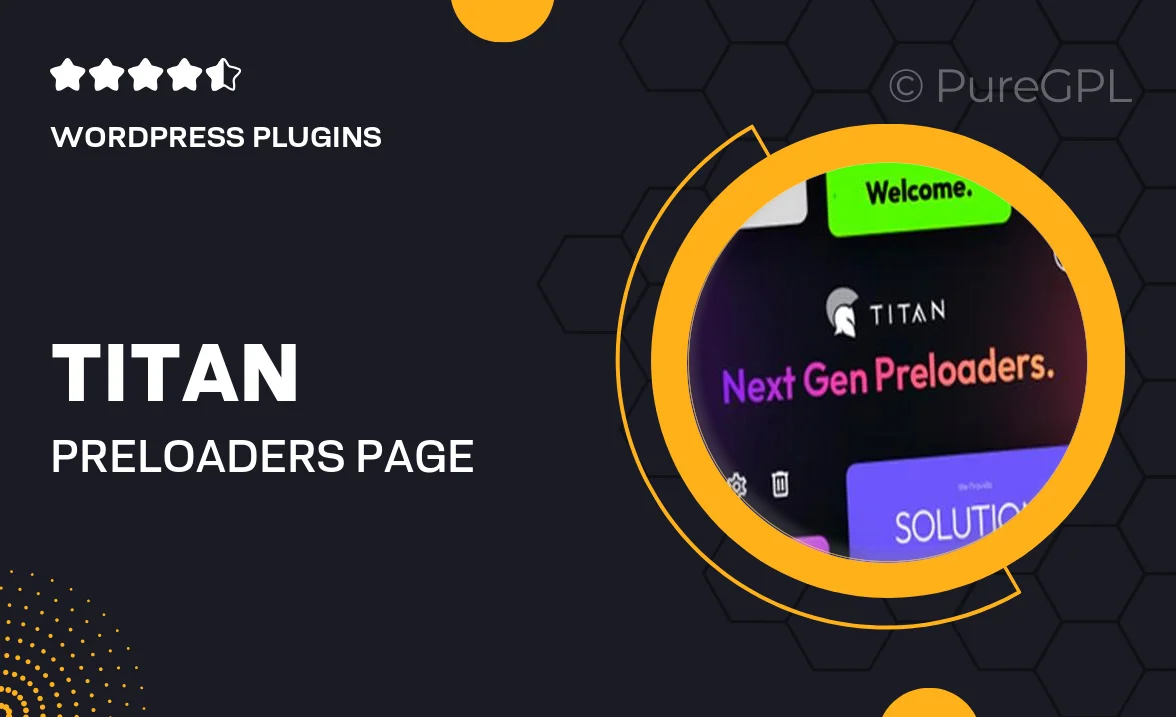 Titan Preloaders & Page Transitions WordPress Plugin