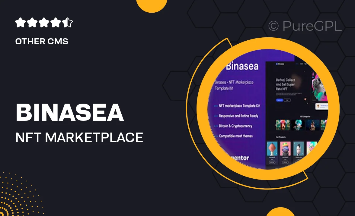 Binasea – NFT Marketplace Elementor Template Kit