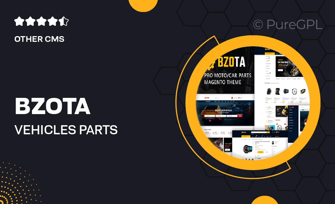 BzoTa – Vehicles, Parts & Accessories Magento 2 Theme