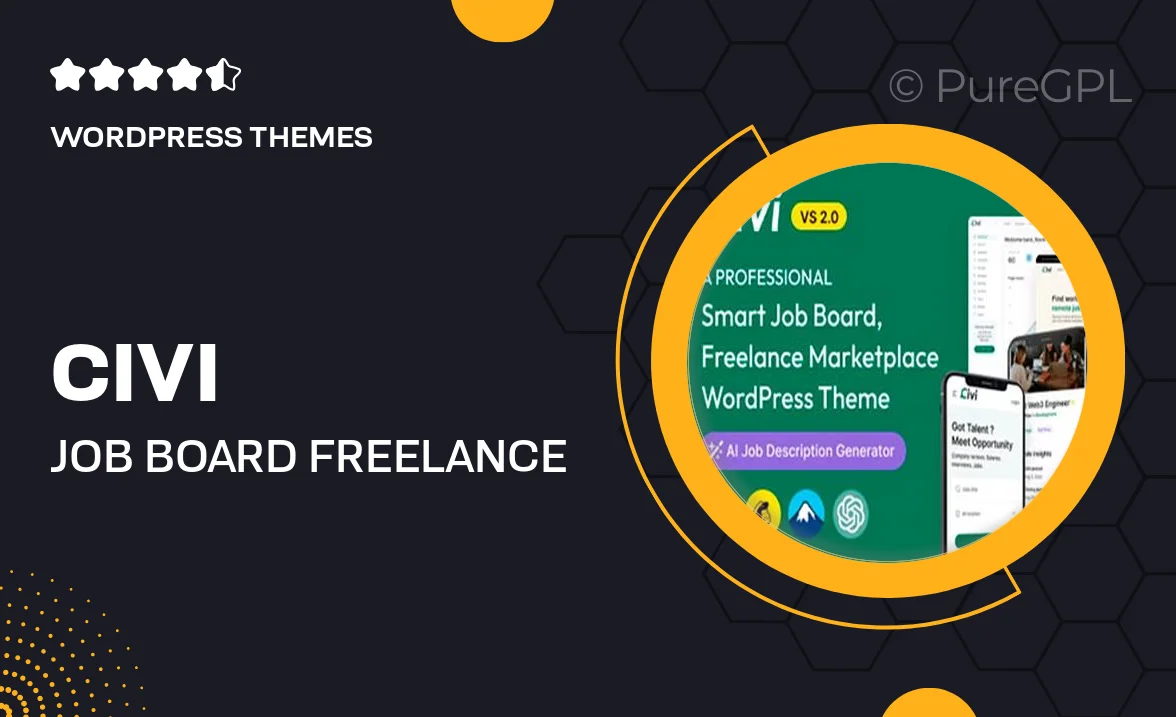 Civi – Job Board, Freelance Marketplace WordPress Theme