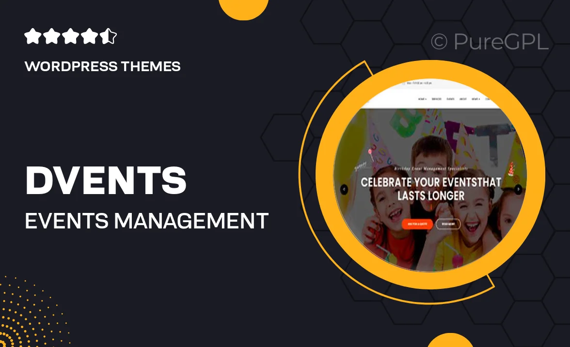 Dvents – Events Management Companies and Agencies WordPress Theme