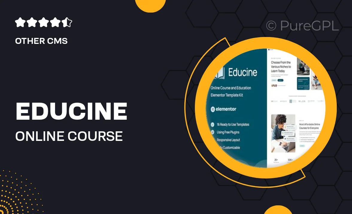 Educine – Online Course & Education Elementor Template Kit