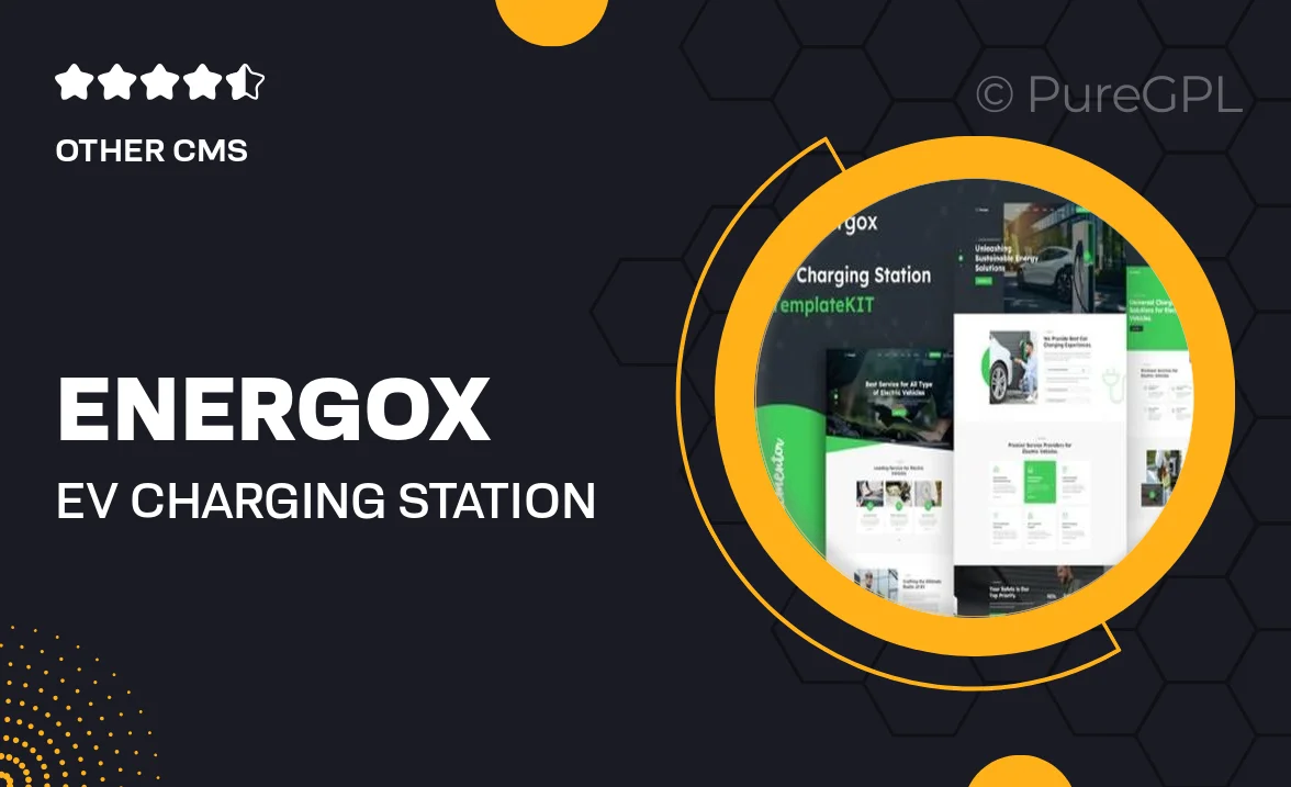 Energox – EV Charging Station Elementor Template Kit