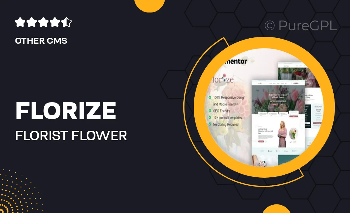 Florize – Florist & Flower Boutique Elementor Template Kit