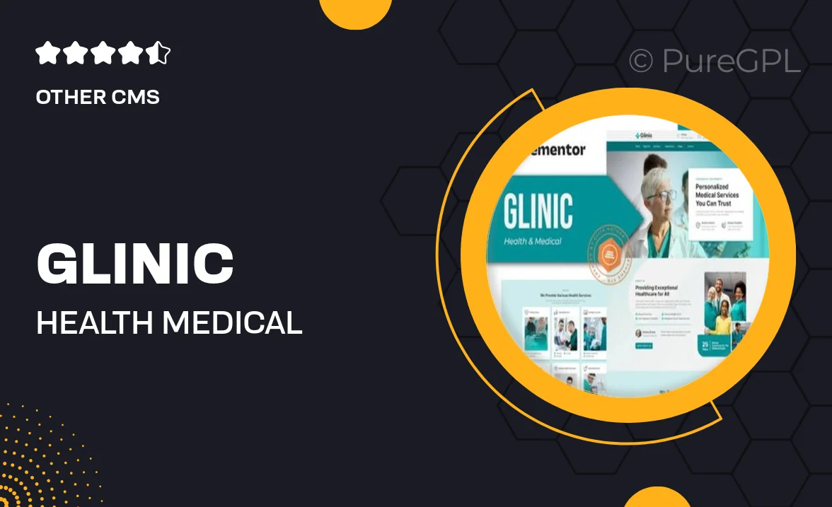 Glinic – Health & Medical Elementor Template Kit