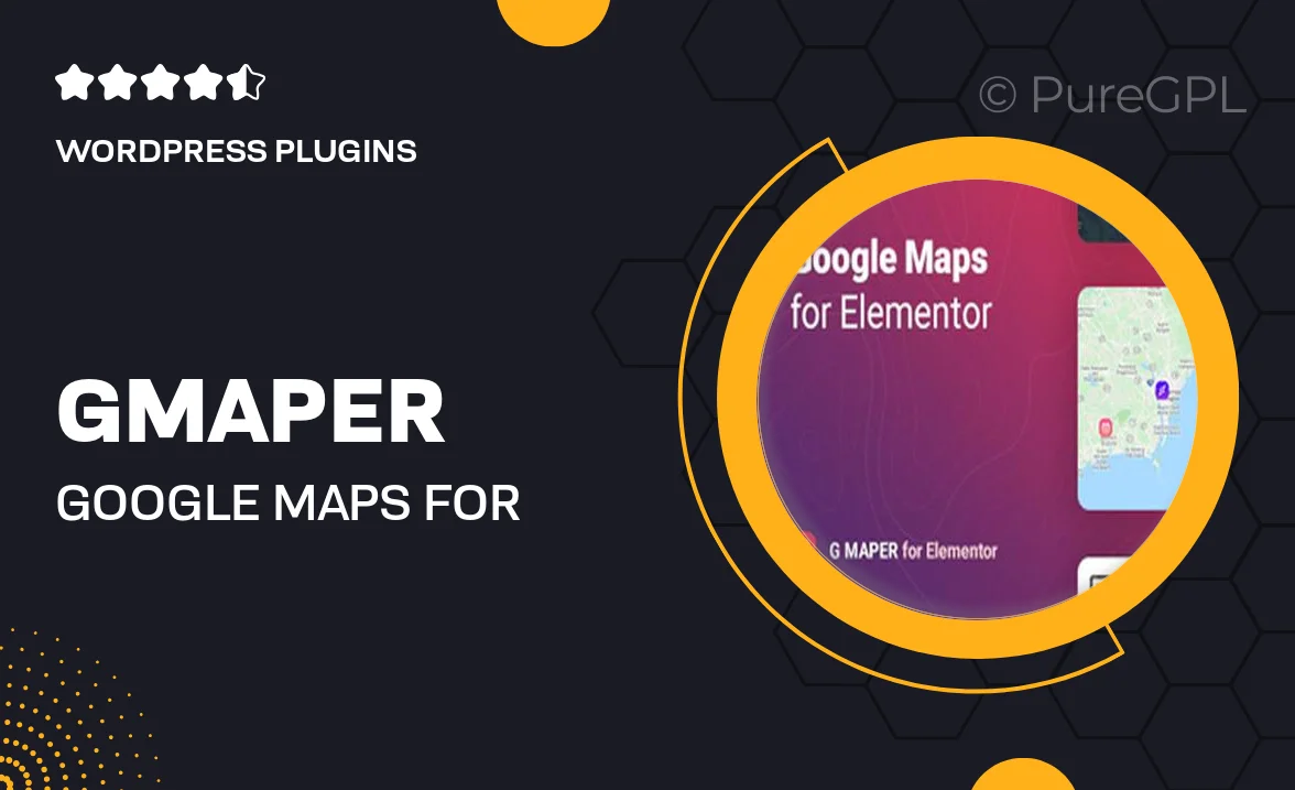 GMaper – Google Maps for Elementor