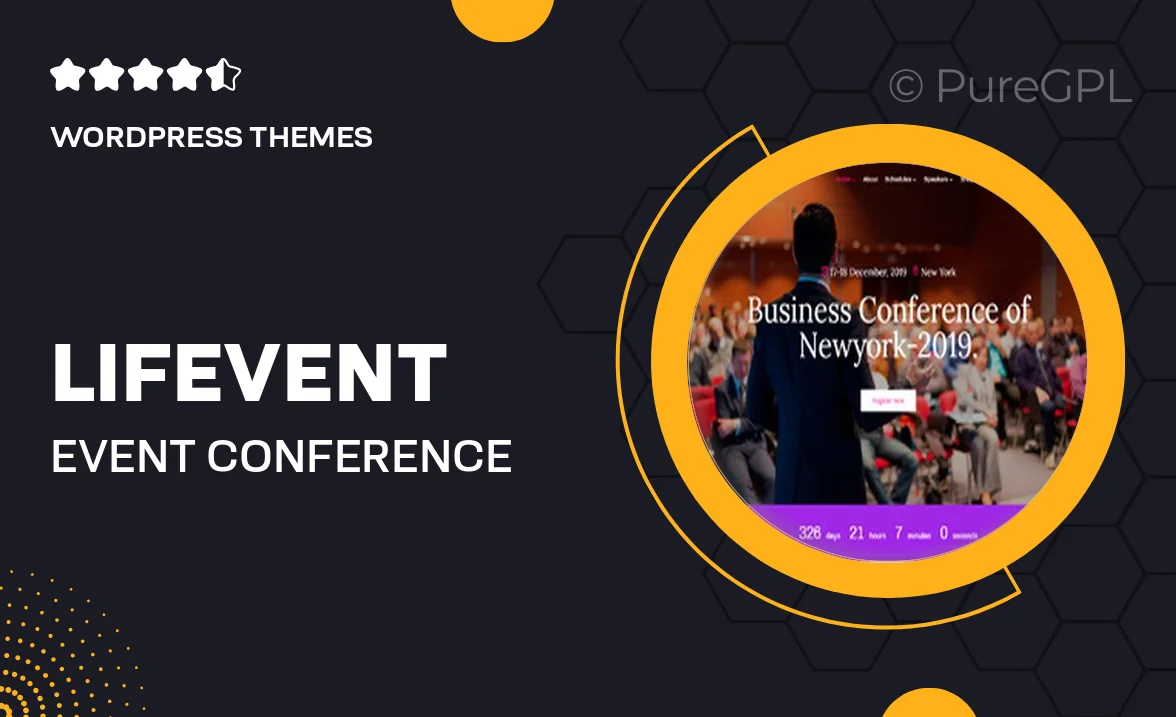 Lifevent – Event Conference WordPress Theme