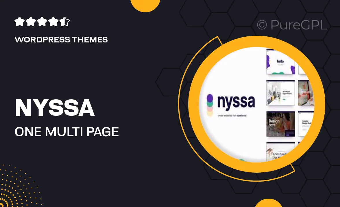 Nyssa – One & Multi Page Multipurpose WordPress Theme