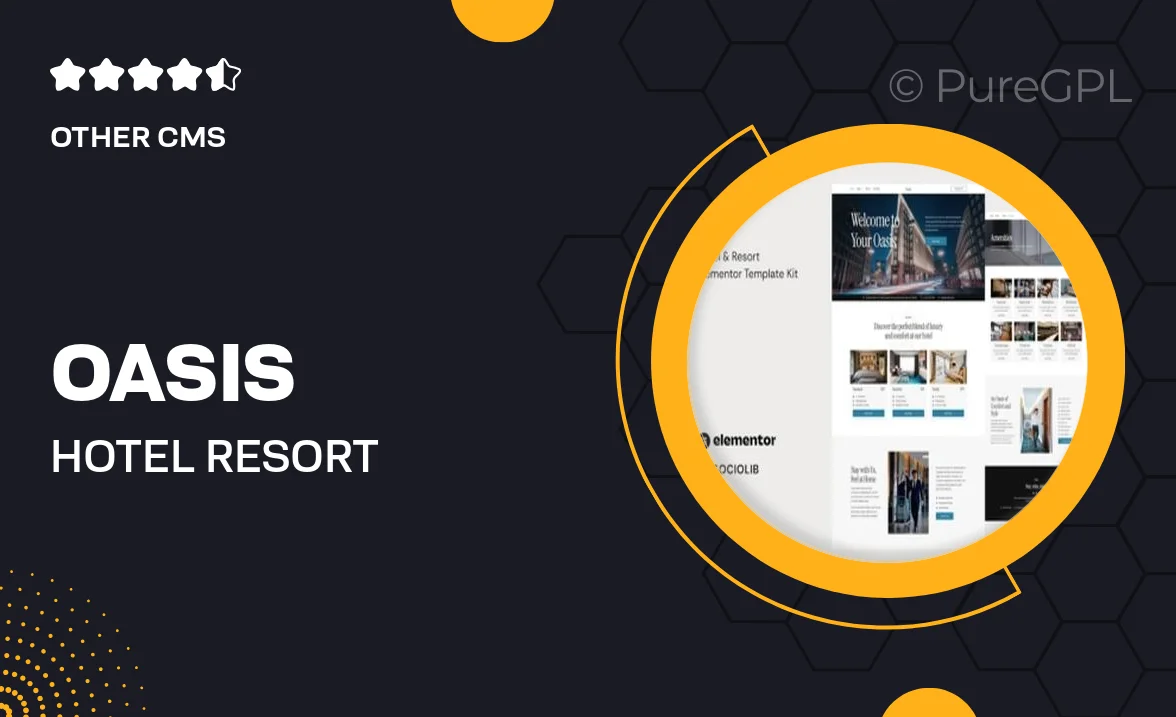 Oasis – Hotel & Resort Elementor Template Kit