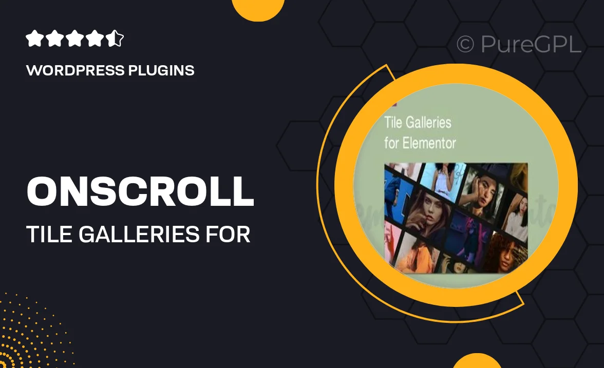 On-Scroll Tile Galleries for Elementor
