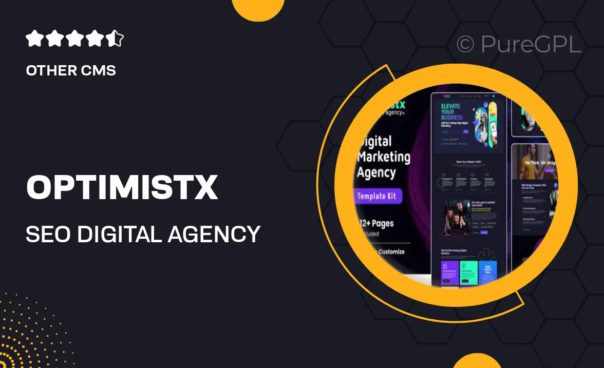 Optimistx – SEO & Digital Agency Elementor Template Kit