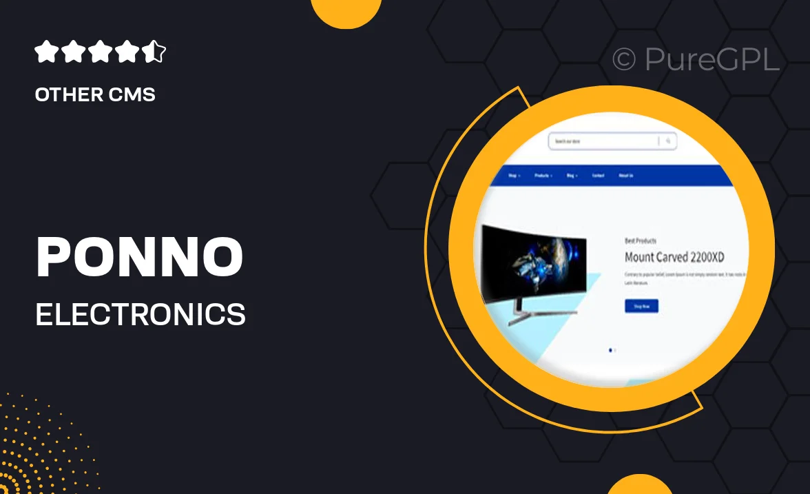 Ponno – Electronics eCommerce Shopify Theme + RTL