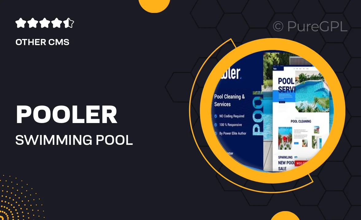 Pooler – Swimming Pool Cleaning Services Elementor Pro Template Kit