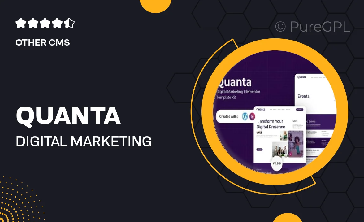 Quanta – Digital Marketing Elementor Template Kit