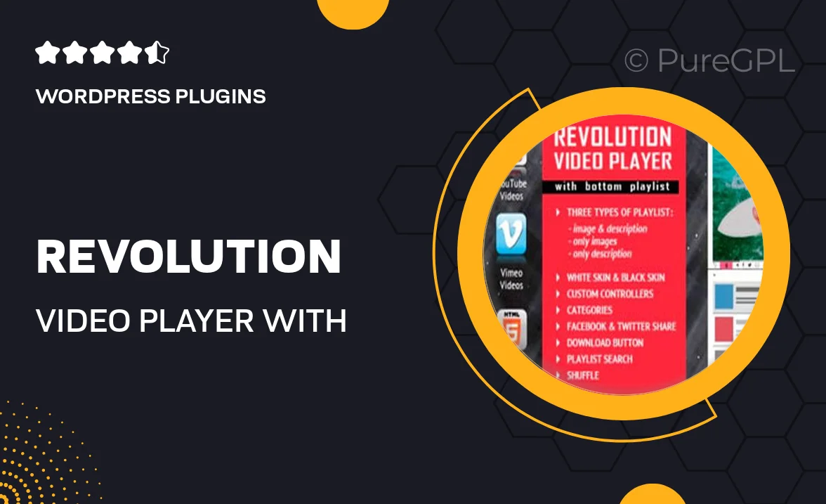 Revolution Video Player With Bottom Playlist – YouTube/Vimeo/Self-Hosted Support