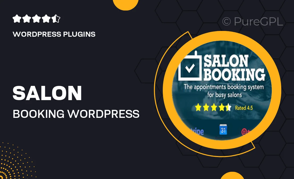 Salon Booking WordPress Plugin