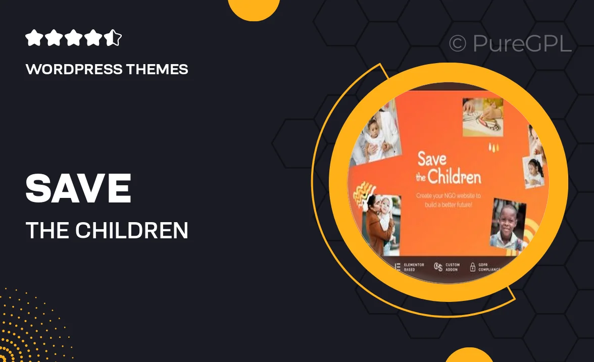 Save the Children – Charity WordPress Theme With Donations