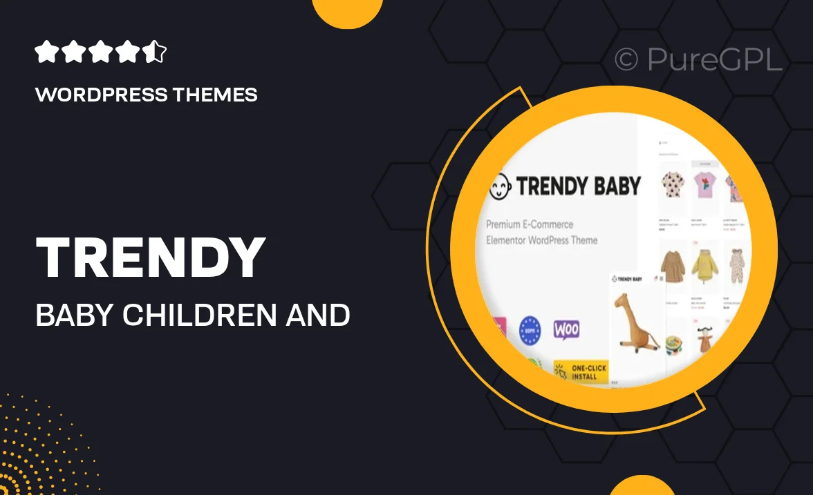 Trendy Baby – Children and Kids Store WordPress Theme