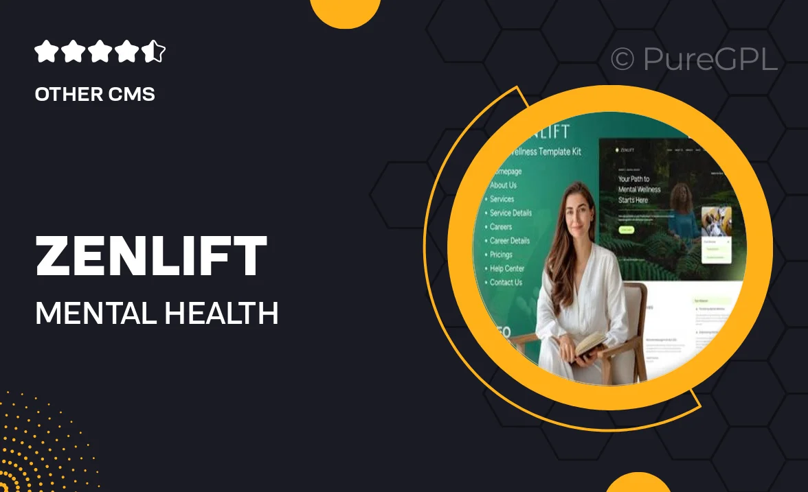 Zenlift – Mental Health Clinic & Consultation Elementor Template Kit