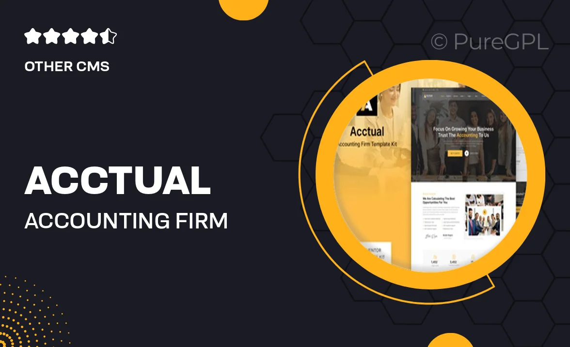 Acctual – Accounting Firm Elementor Template Kit