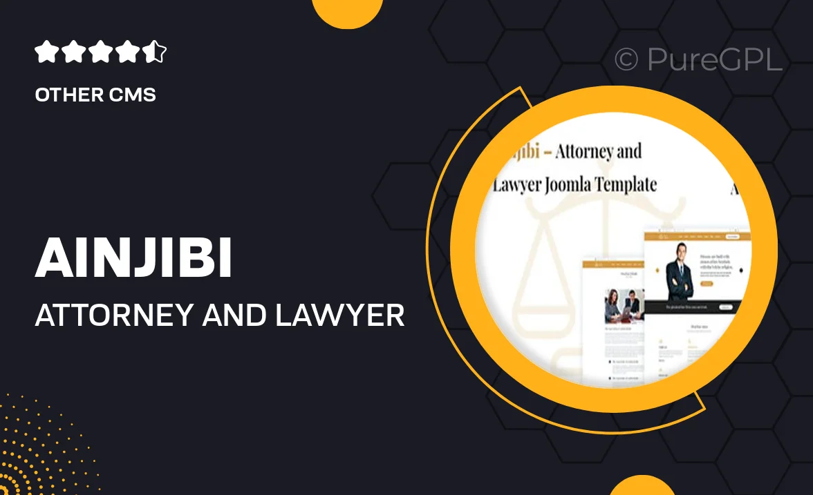 Ainjibi – Attorney and Lawyer Joomla Template