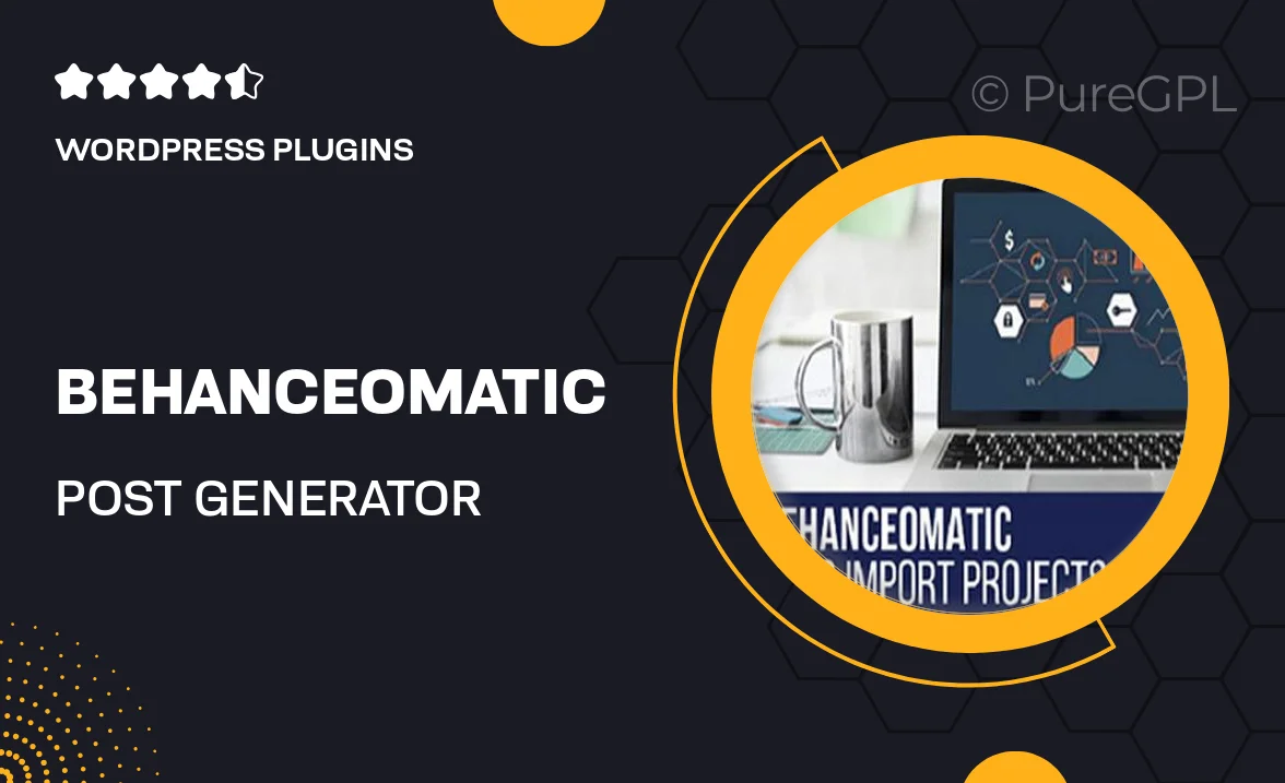 Behanceomatic Post Generator Plugin for WordPress