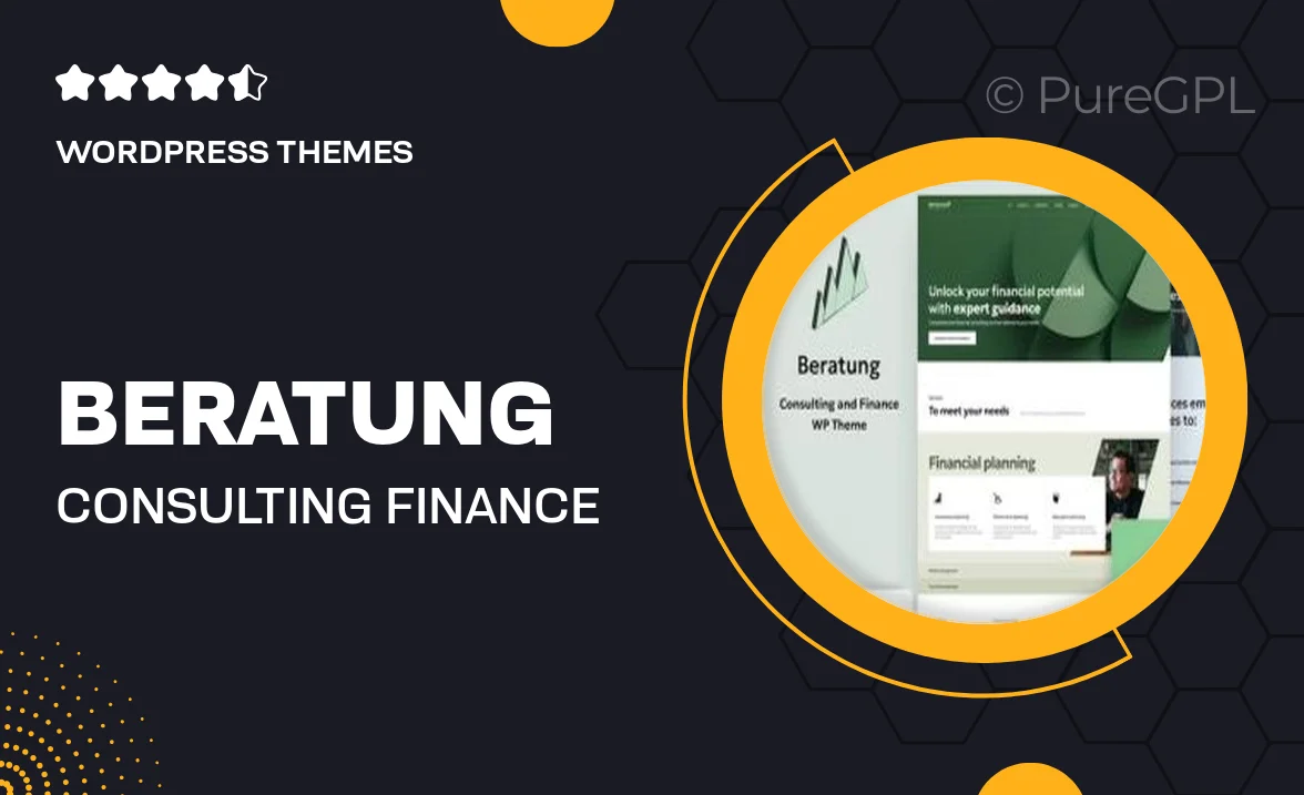 Beratung – Consulting & Finance WordPress Theme