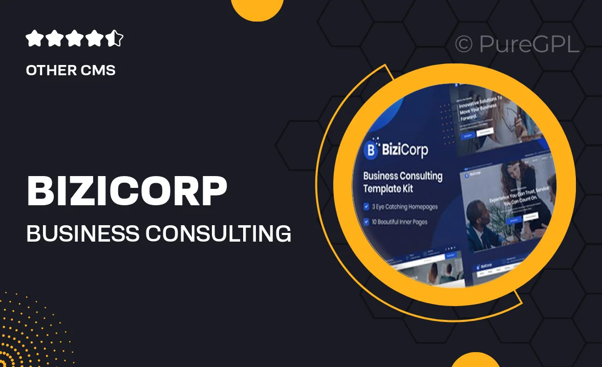 BiziCorp – Business Consulting Template Kit