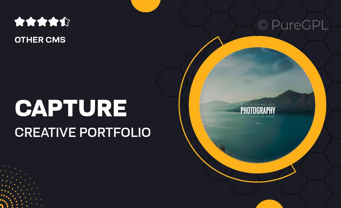 Capture – Creative Portfolio Joomla Template