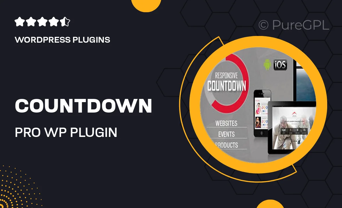 CountDown Pro WP Plugin – WebSites/Products/Offers