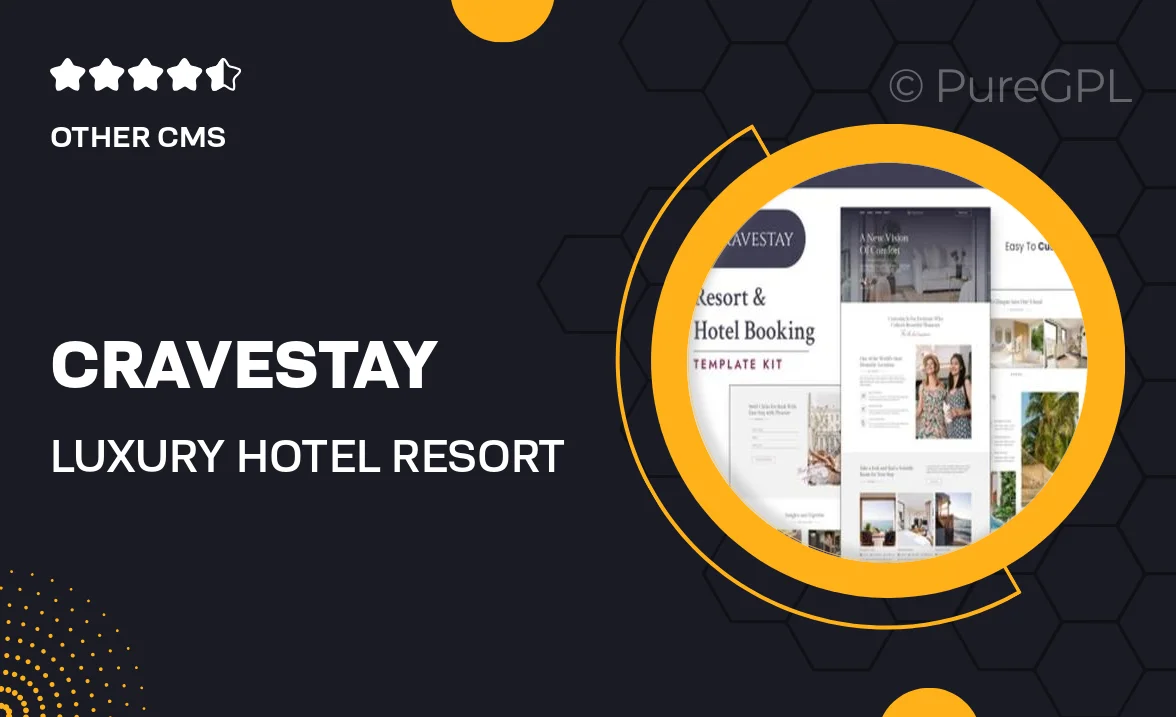 Cravestay – Luxury Hotel & Resort Elementor Template Kit