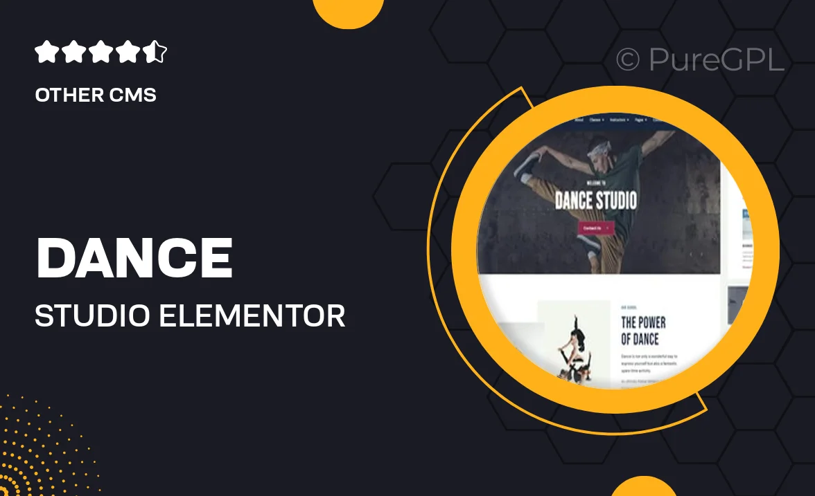 Dance Studio – Elementor Template Kit