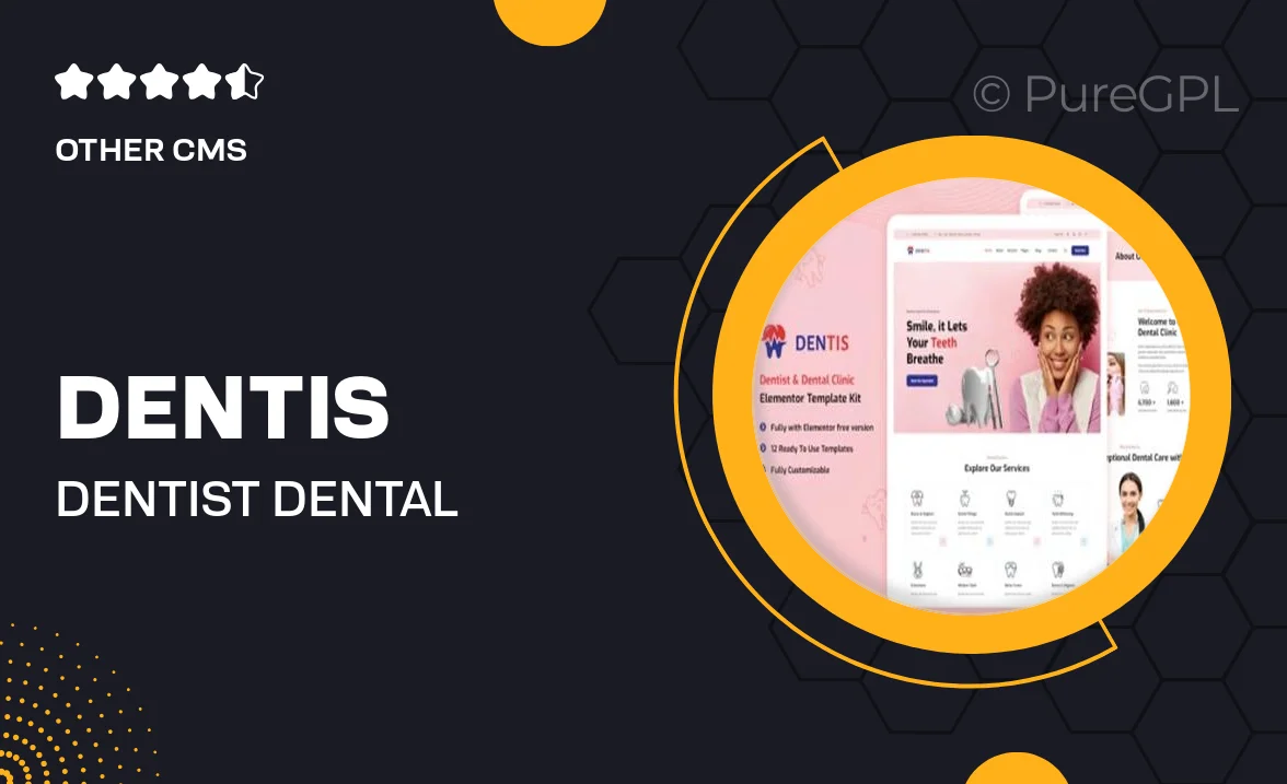 Dentis – Dentist & Dental Clinic Elementor Template Kit