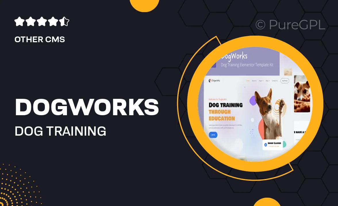 DogWorks – Dog Training Elementor Template Kit