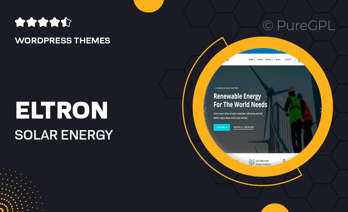 Eltron – Solar Energy WordPress Theme