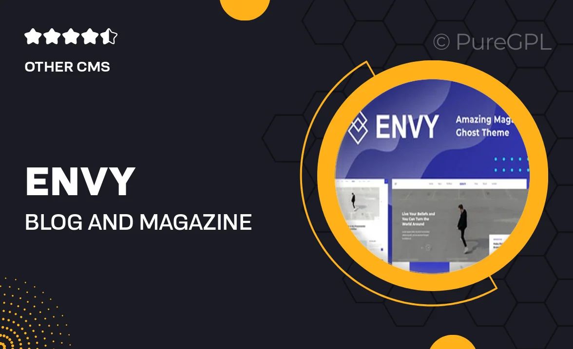 Envy – Blog and Magazine Ghost Theme