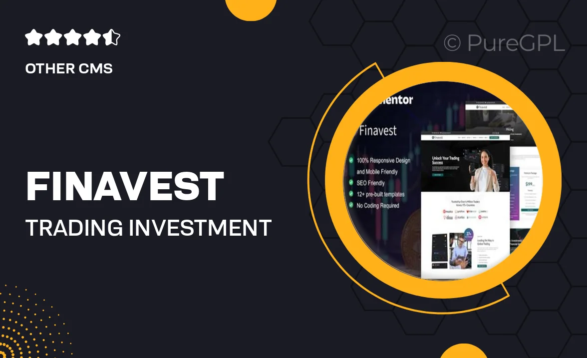 Finavest – Trading & Investment Elementor Pro Template Kit