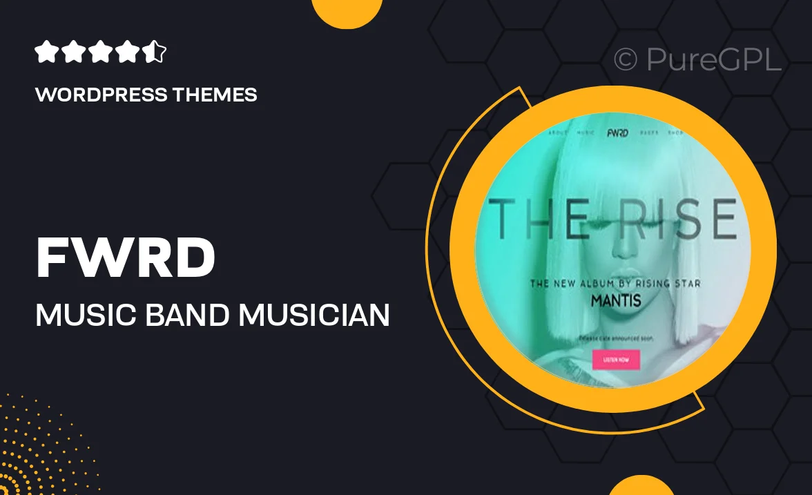 FWRD – Music Band & Musician WordPress Theme