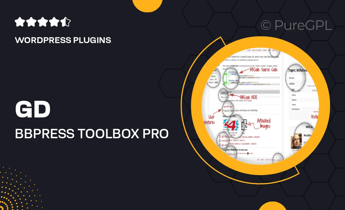 GD bbPress Toolbox Pro