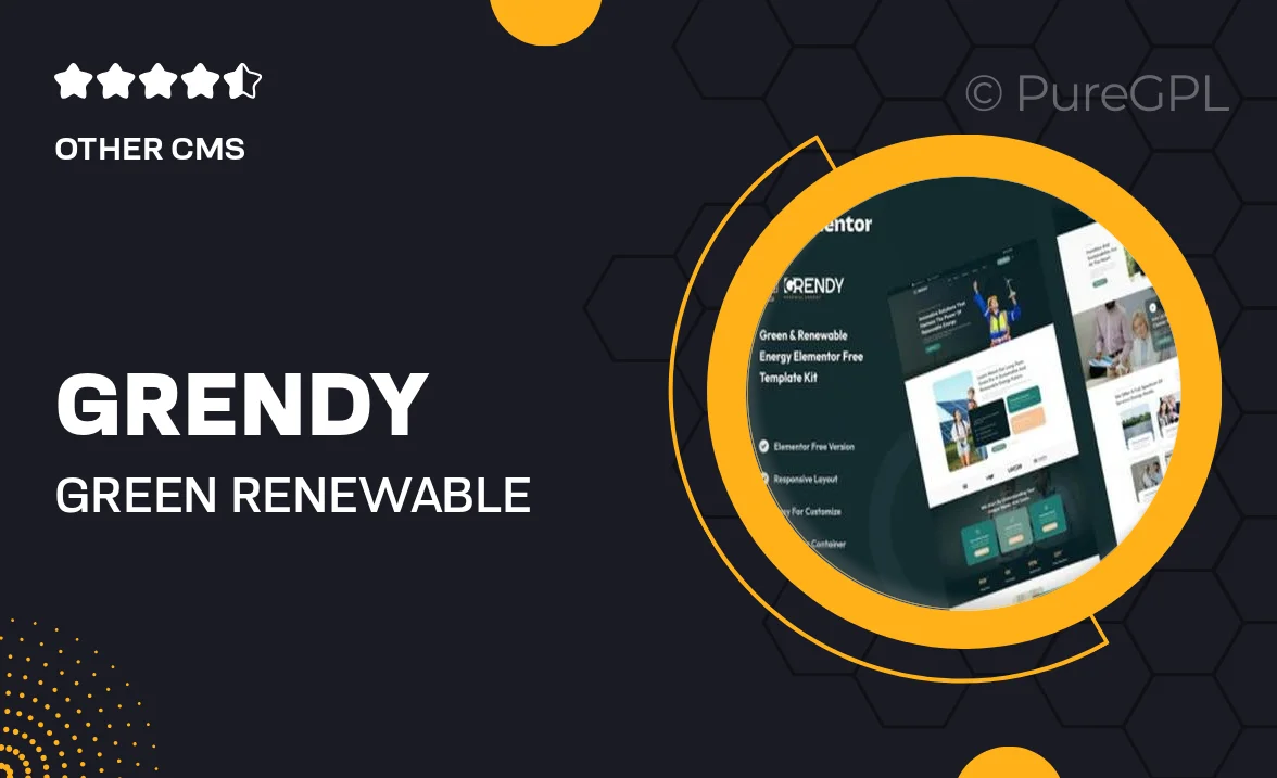 Grendy – Green & Renewable Energy Solutions Elementor Template Kit