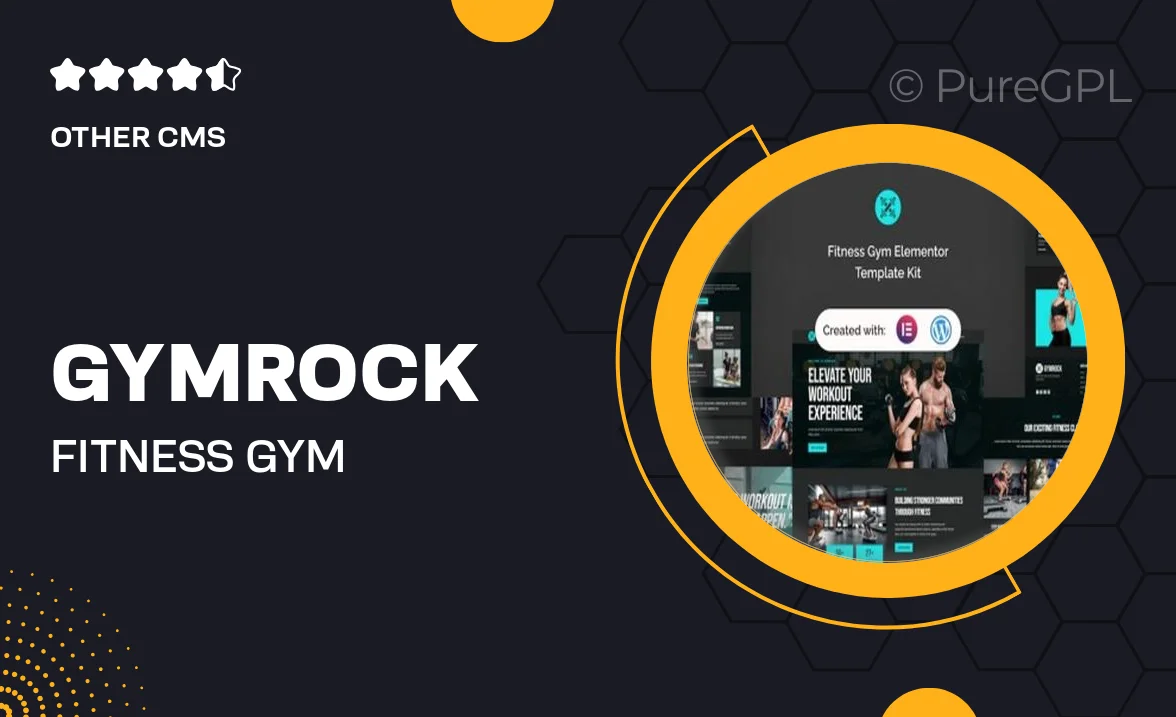 Gymrock – Fitness Gym Elementor Template Kit