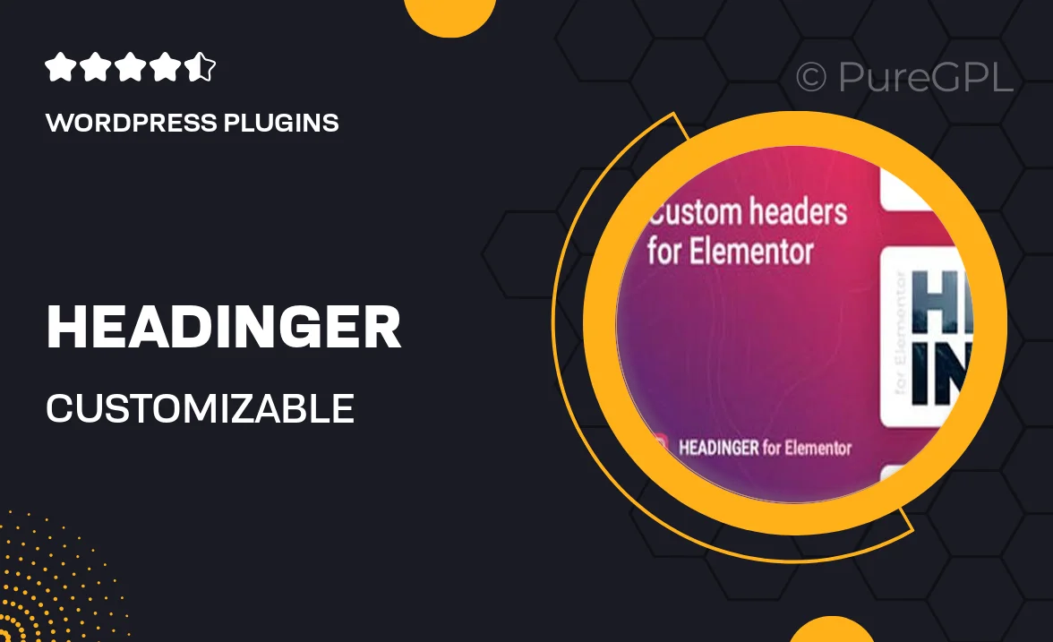 Headinger – Customizable Headings for Elementor